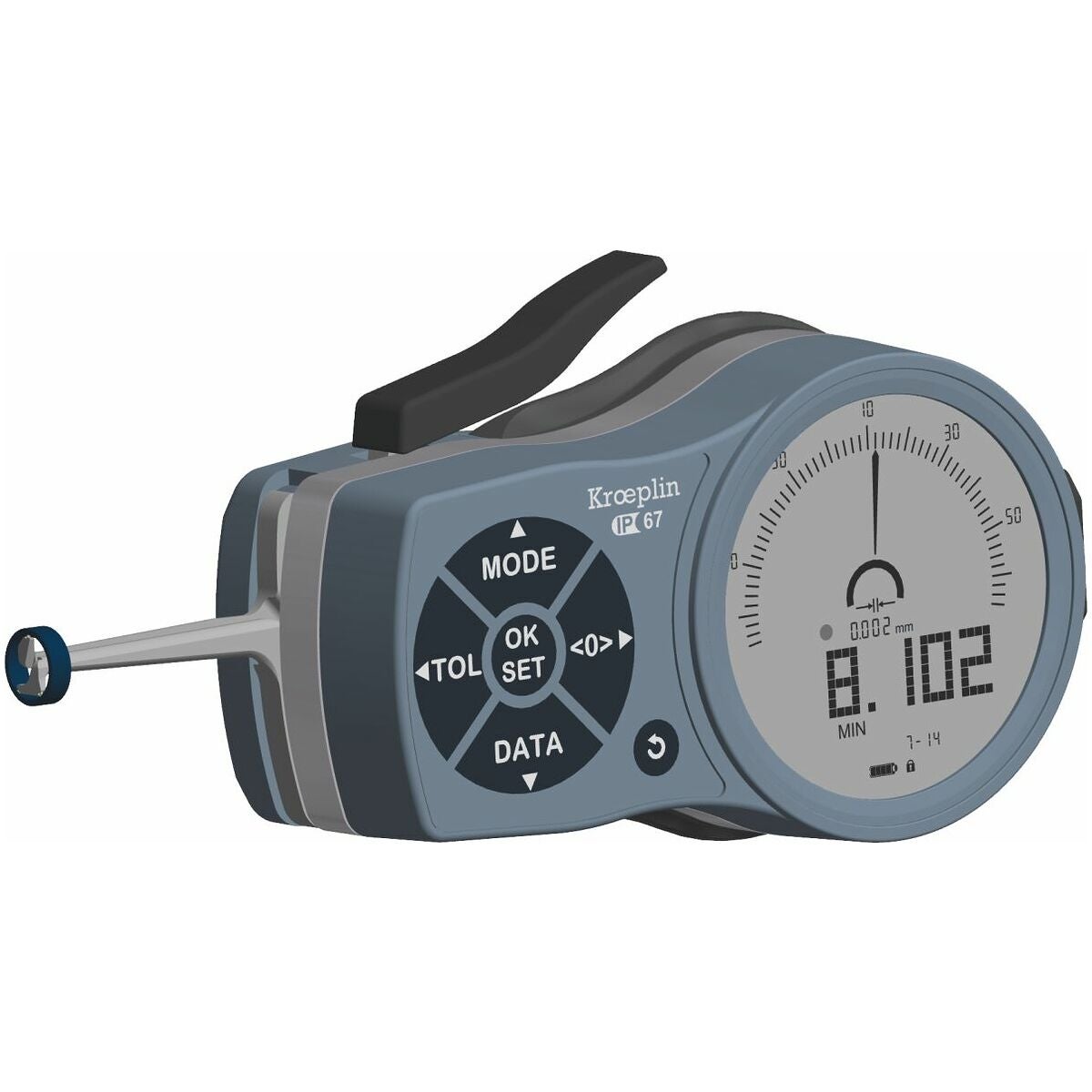 Digital invändig snabbmätare med 3-punktsavkänning