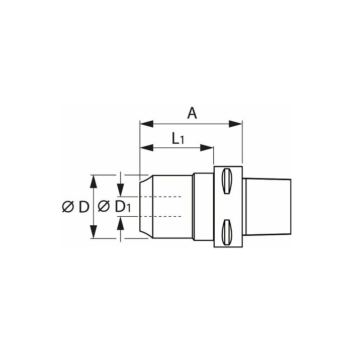 Hydro Dehn-spännchuck HT Kort 20 mm