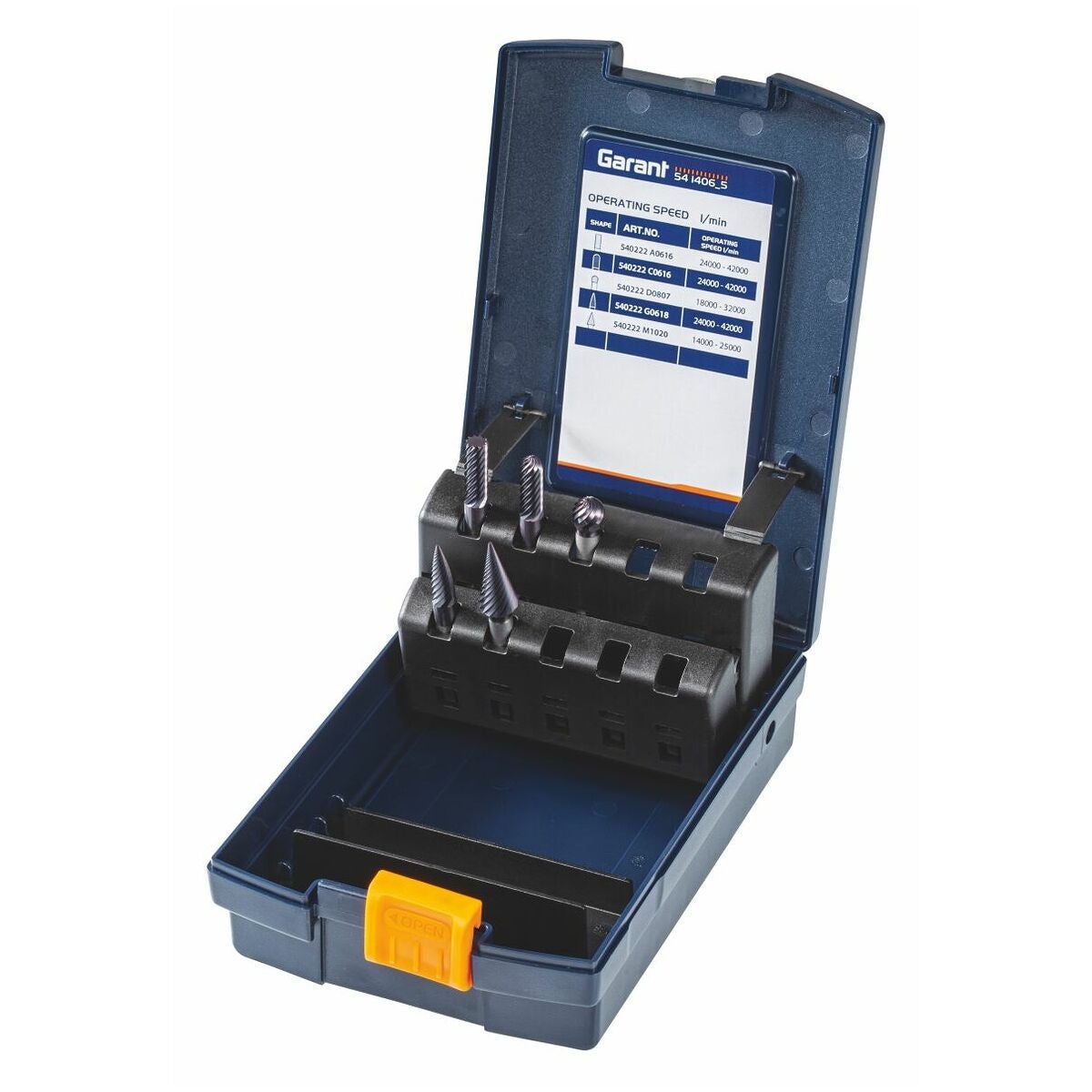 Sats med roterande filar 5 delar, GARANT Master Uni– medel HM TiAlN