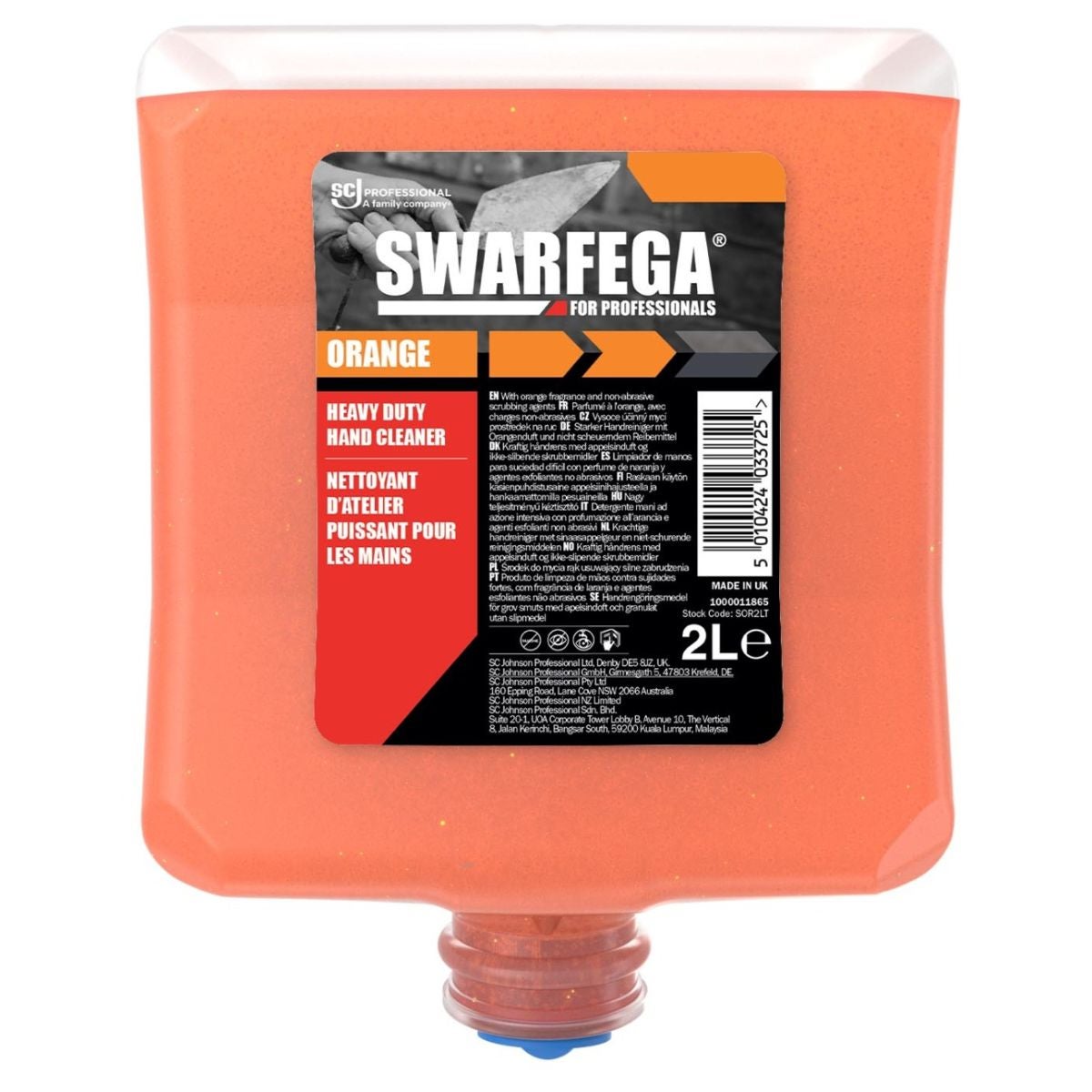 Stark hudrengöring Swarfega® ORANGE 2000B ml