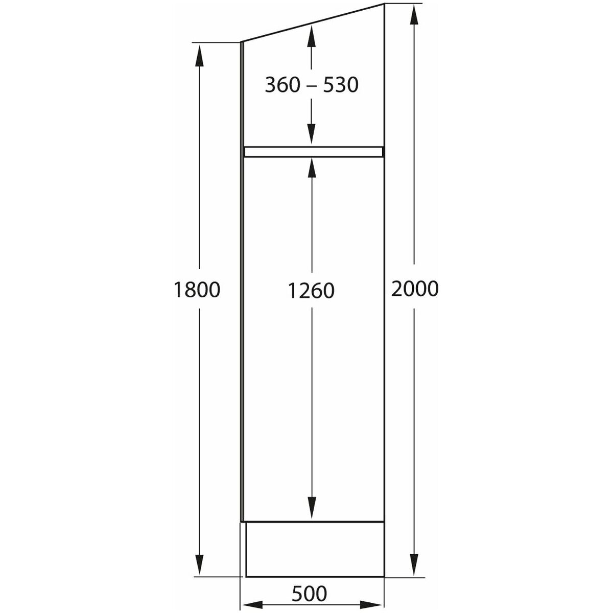 Klädskåp med snedtak, plastfötter och DOM cylinderlås 4