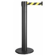 Avspärrningsstolpe (2 stycken) inklusive bälte svart Y/B