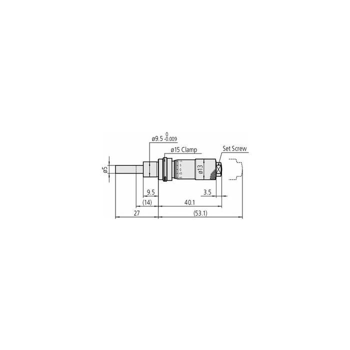 Inbyggnadsmikrometer 0-13 mm