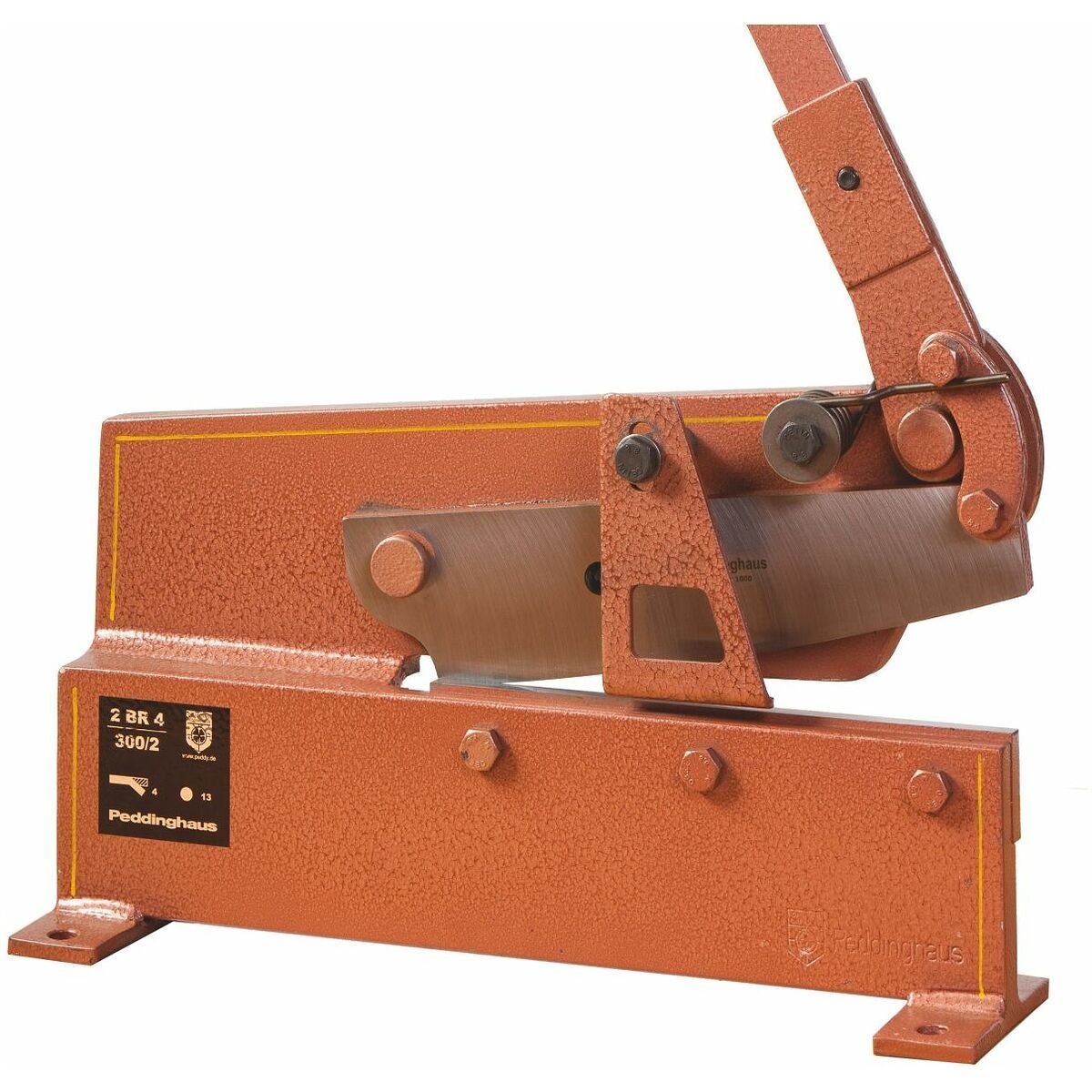 Hävstångsplåtsax med långa knivar