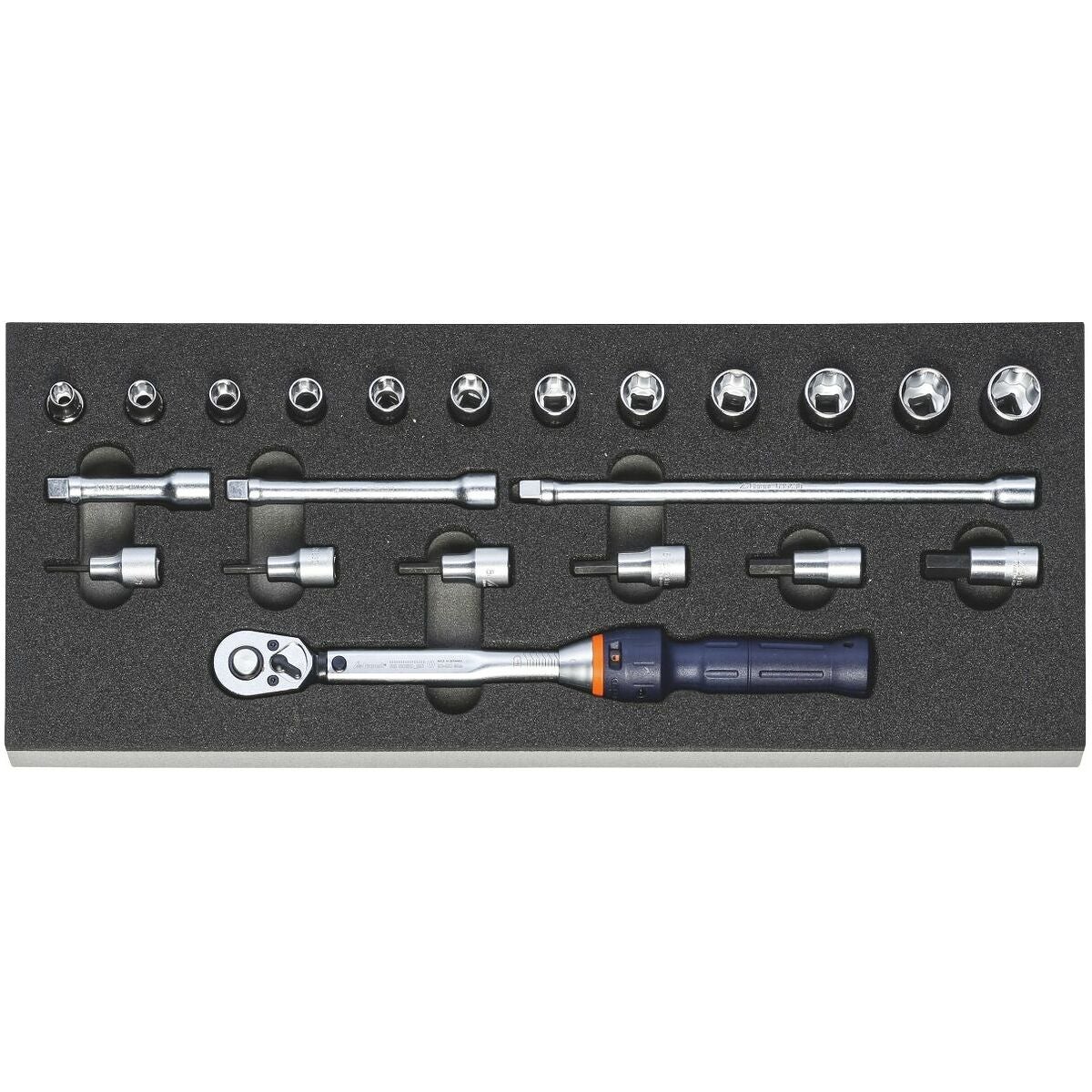 Momentnyckel-sortiment 60 Nm 3/8″ 22