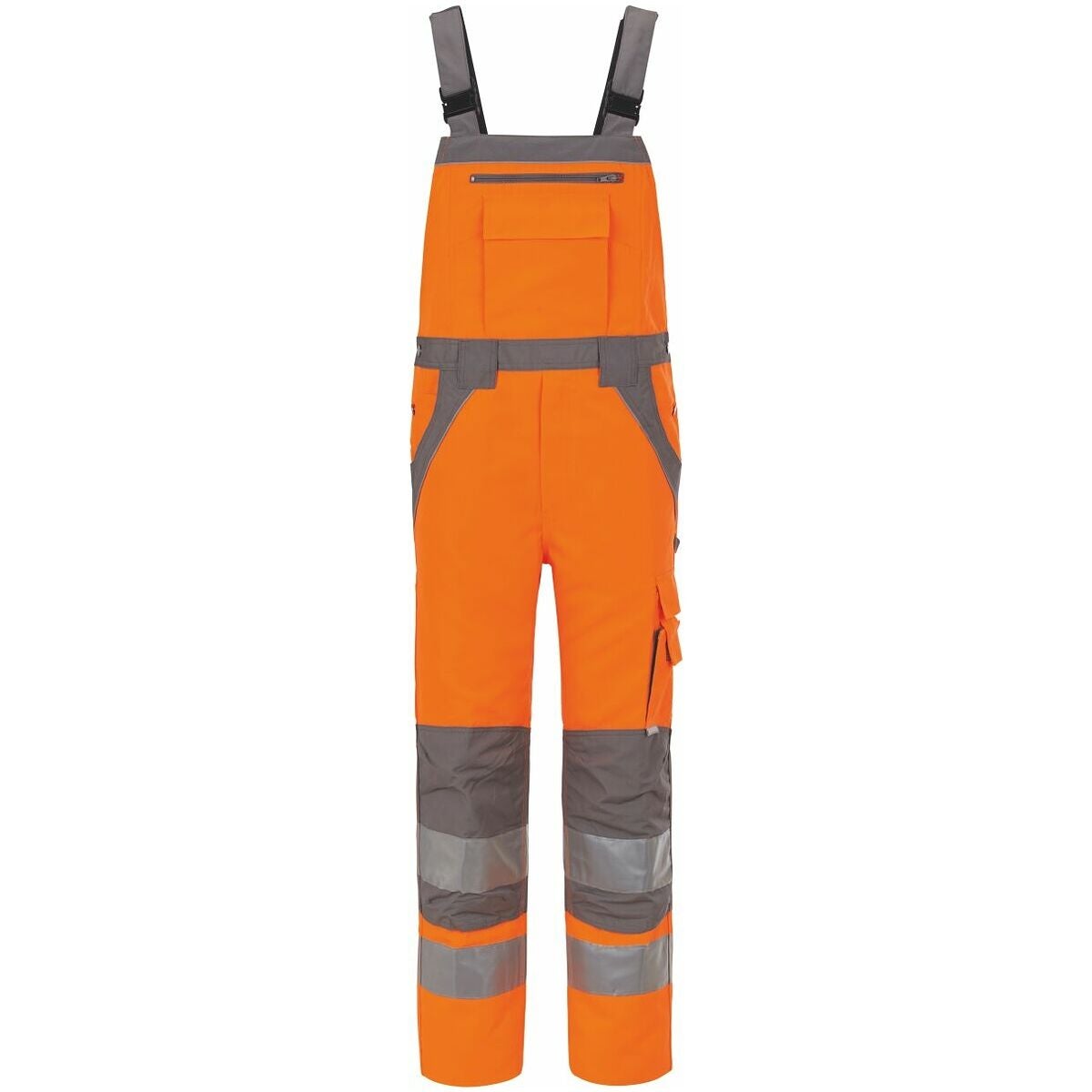 Varselhängselbyxa Plaline orange/zink