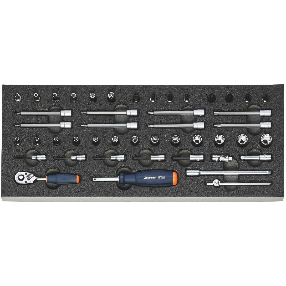 Hylsnyckelsortiment 1/4 tum 46