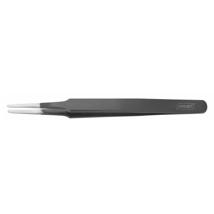 Pincett, förskjutna, trubbiga 2,5 mm breda spetsar, 120 mm, form 2a AMB