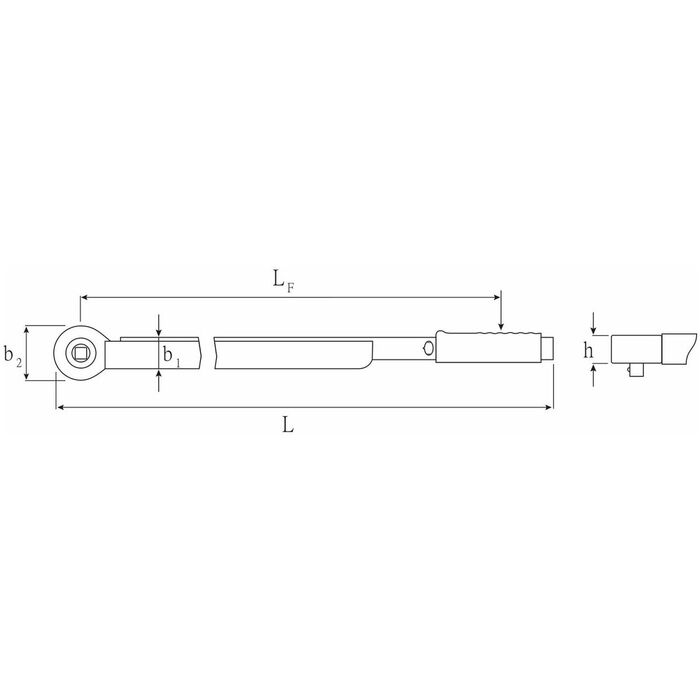 Momentnyckel standard MANOSCOP® 721 med spärrnyckel 800 Nm