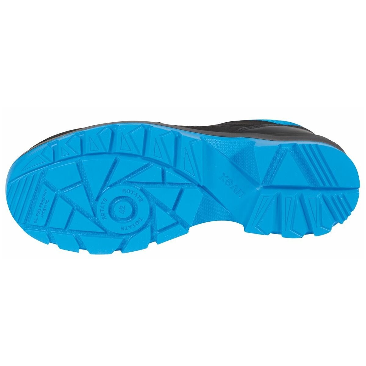 Halvsko svart/blå uvex 2 xenova, S1 52