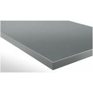 Arbetsskiva med mörkgrå plastfolie (Eluplan) djup 750 mm