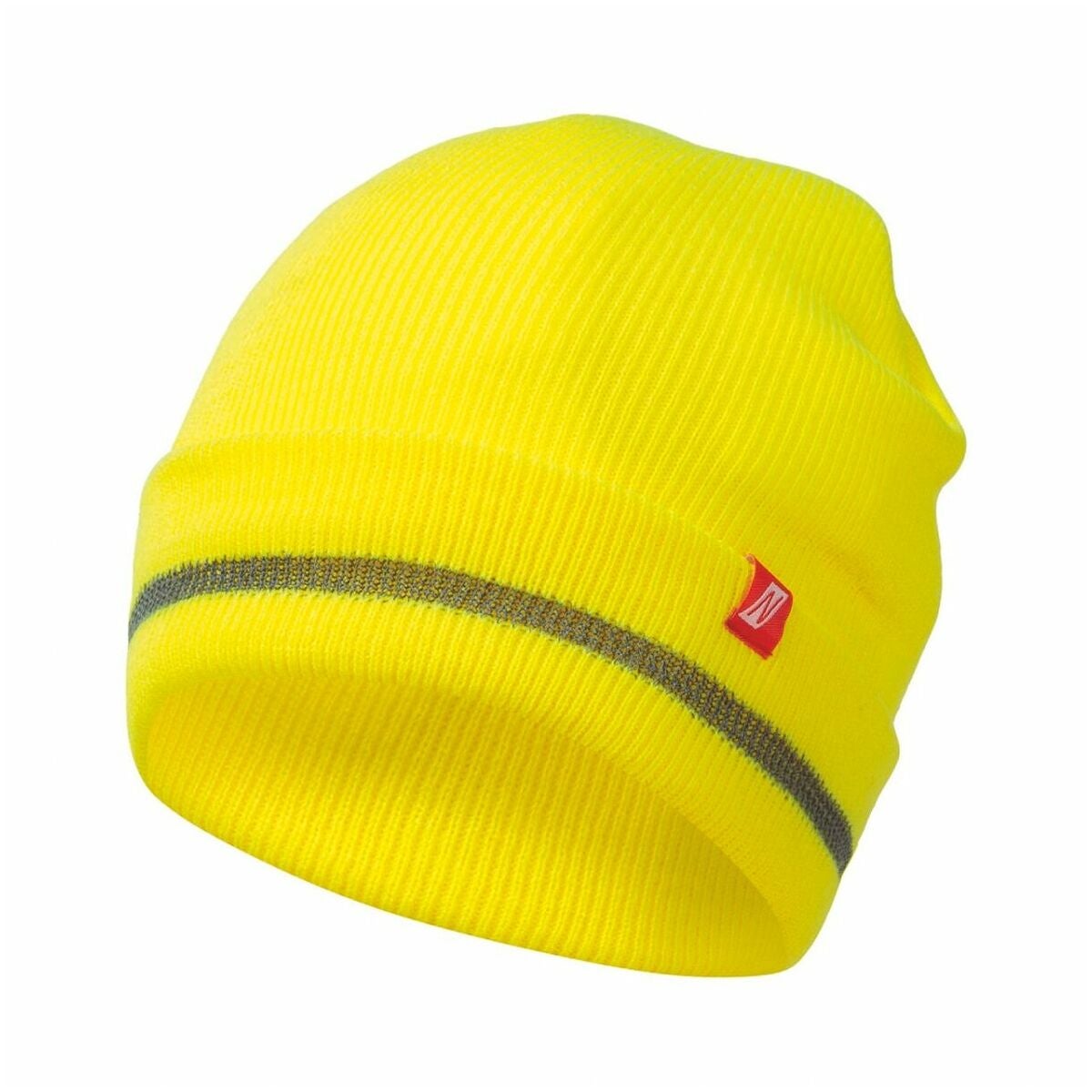 Neonfärgad stickad mössa YELLOW