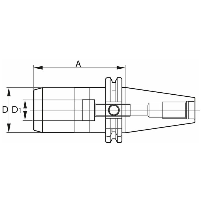 Kraftspännchuck med säkringsfunktion 16 mm