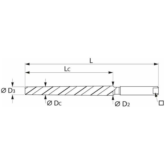 Stifthåls-brotsch 1:50 3 mm