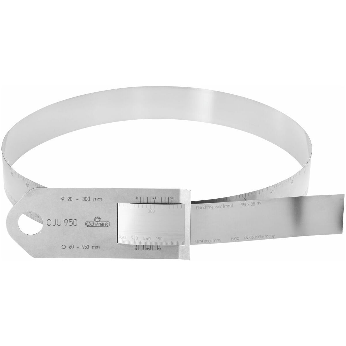 Stålmåttband V2A för omkrets och ⌀ Bandbredd 35 mm