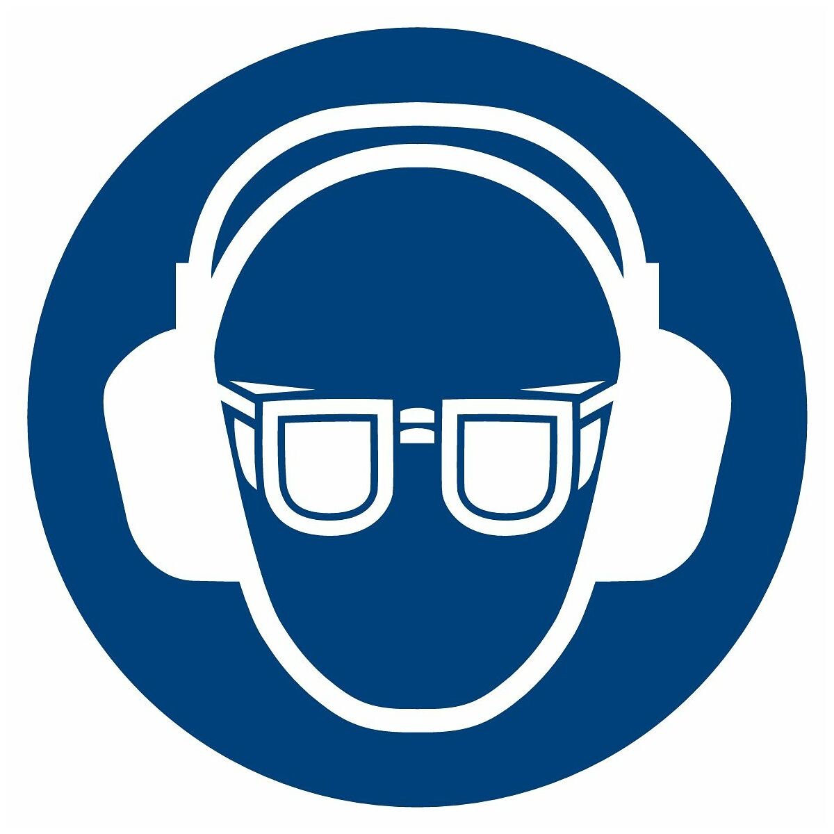 Påbudsskyltar Använd hörsel- och ögonskydd