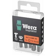 Impaktor bits för Torx®, 1/4 tum E 6,3 Sats med 5 bits TX30