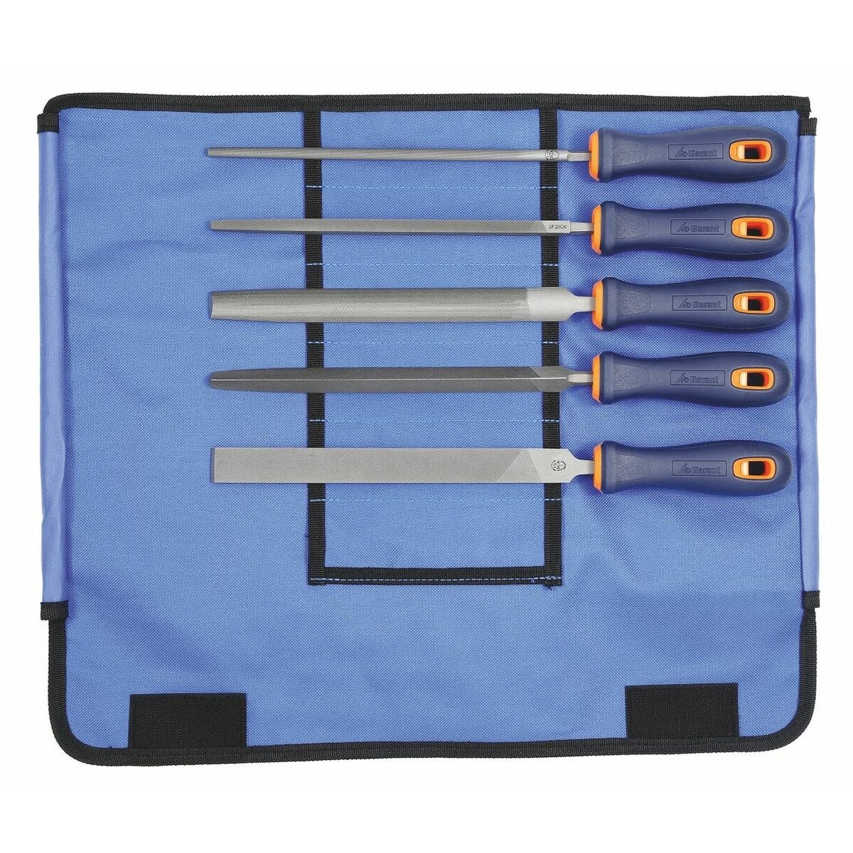 Filsats med 2K-handtag, fem delar i rullväska metall huggning 2