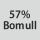 Tygsammansättning: 57% bomull