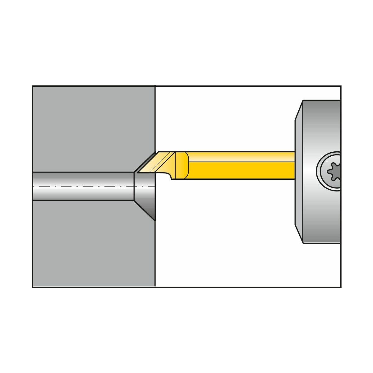 45°-fasinsats utvändig höger 1 mm