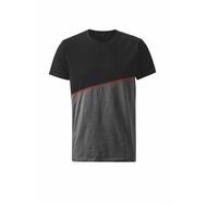 T-shirt mörkgrå / svart / röd