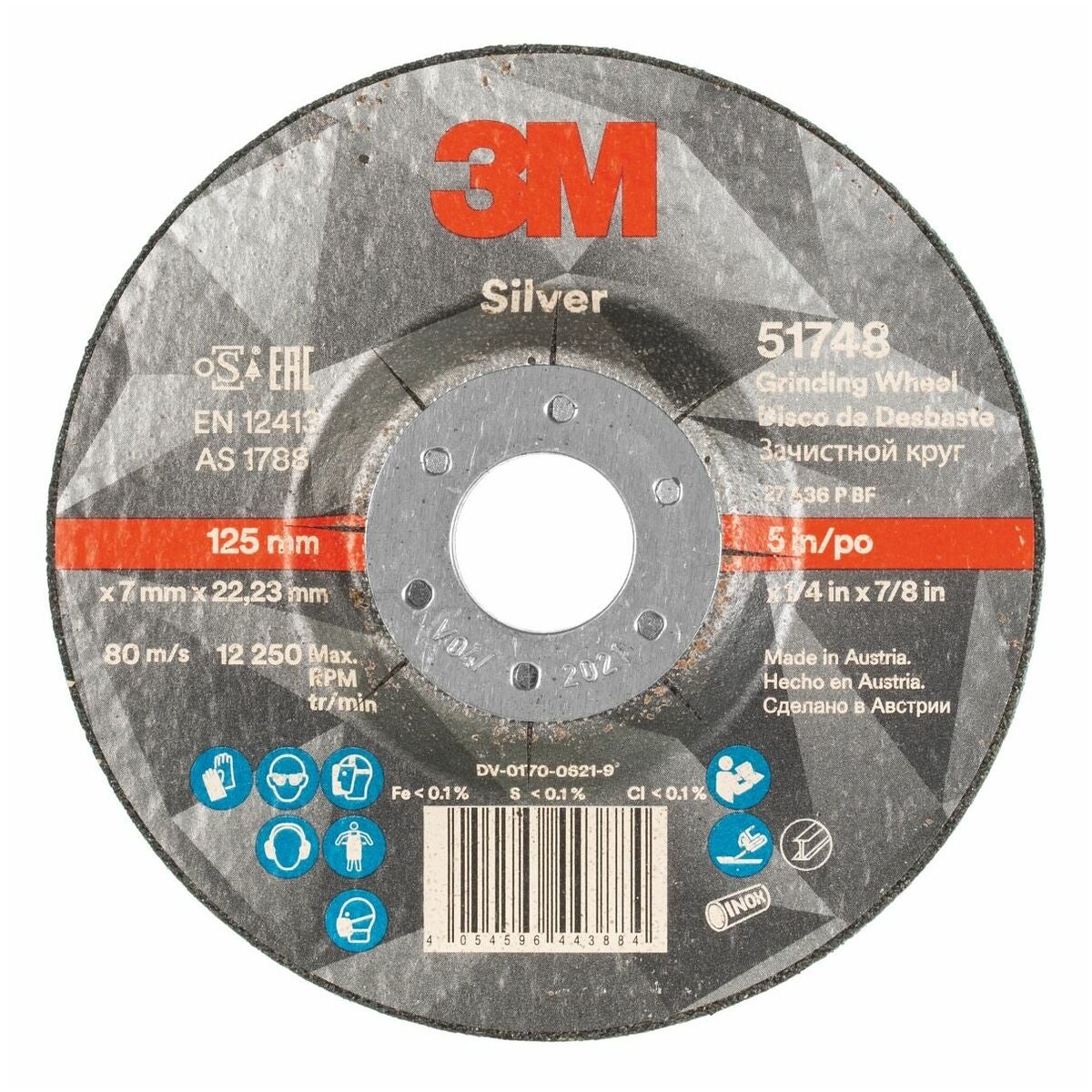 Skrubbslipskiva Silver