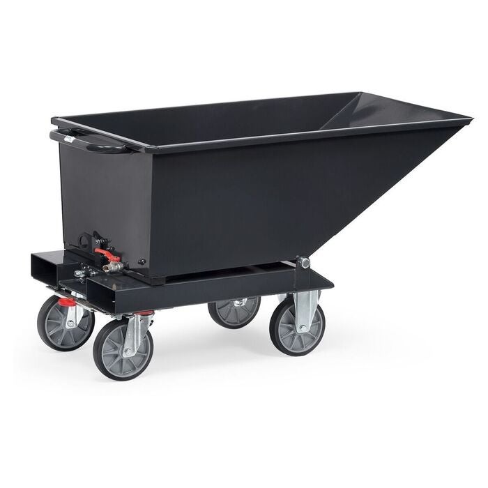 Tipptråg RAL 7016 med avtappningskran 250 l