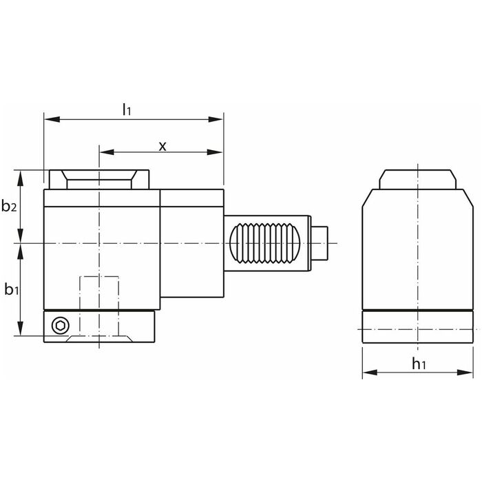 Drivet verktyg radiellt, standard-stift 40-VX4-L