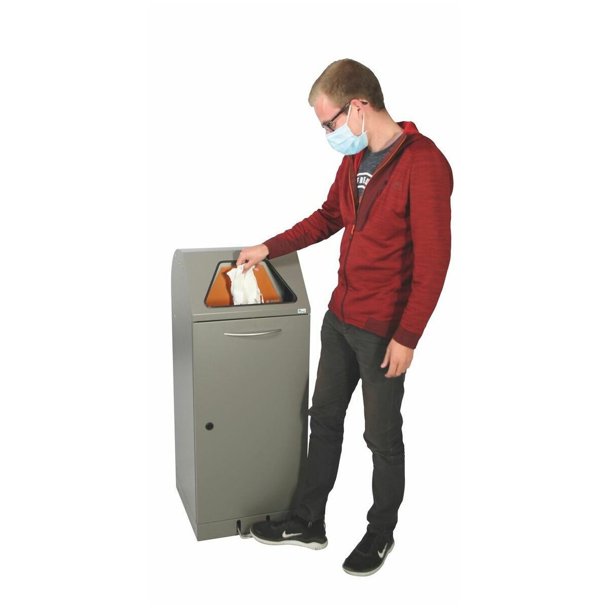 Uppsamlingsbehållare med tank med lock 60 l