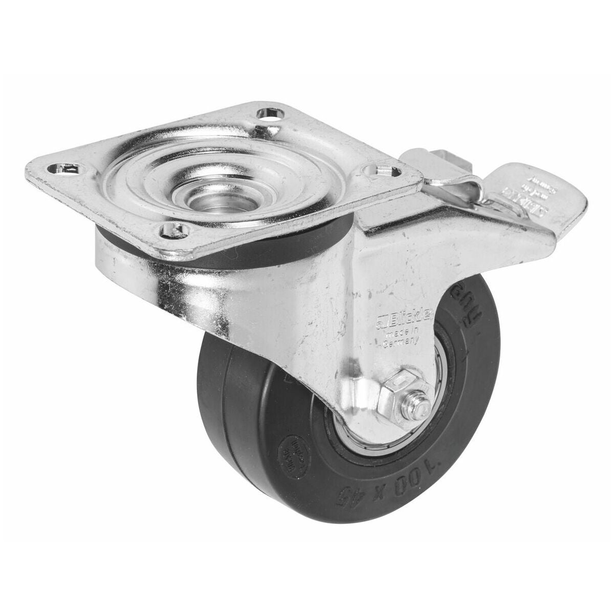 GMT35 ⌀100 hjul med parkeringsbroms