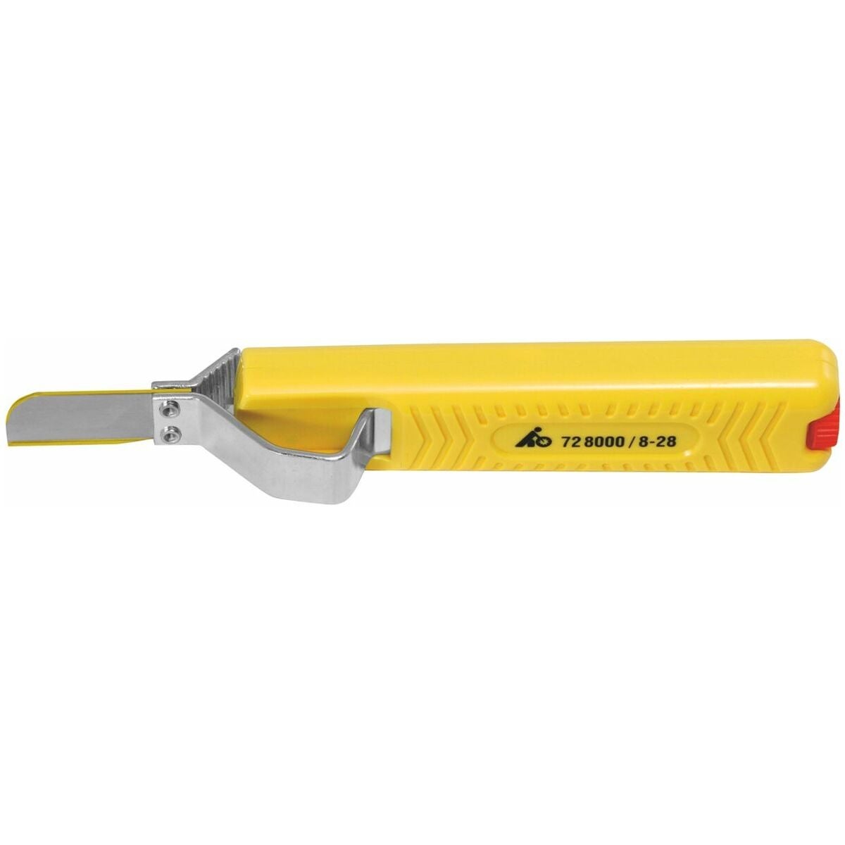 Avmantlingskniv med rakt knivblad 8-28 mm