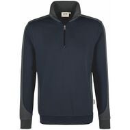 Zip-Sweatshirt Contrast Mikralinar® bläck