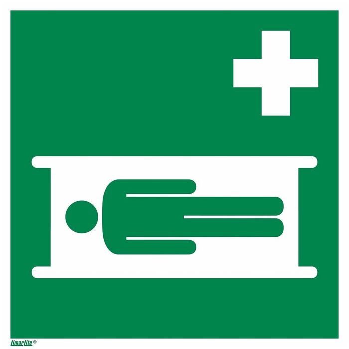 Utrymningsskyltar, ny standard Sjukbår 12200