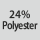 Tygsammansättning: 24 % polyester