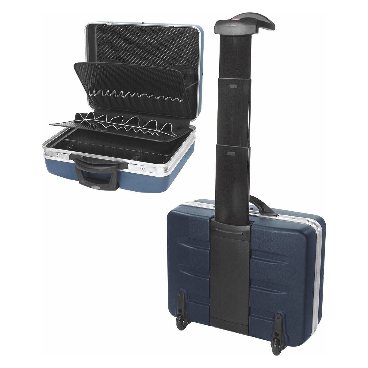 Serviceverktygsväskor av X-ABS rullbar, med skafthållare