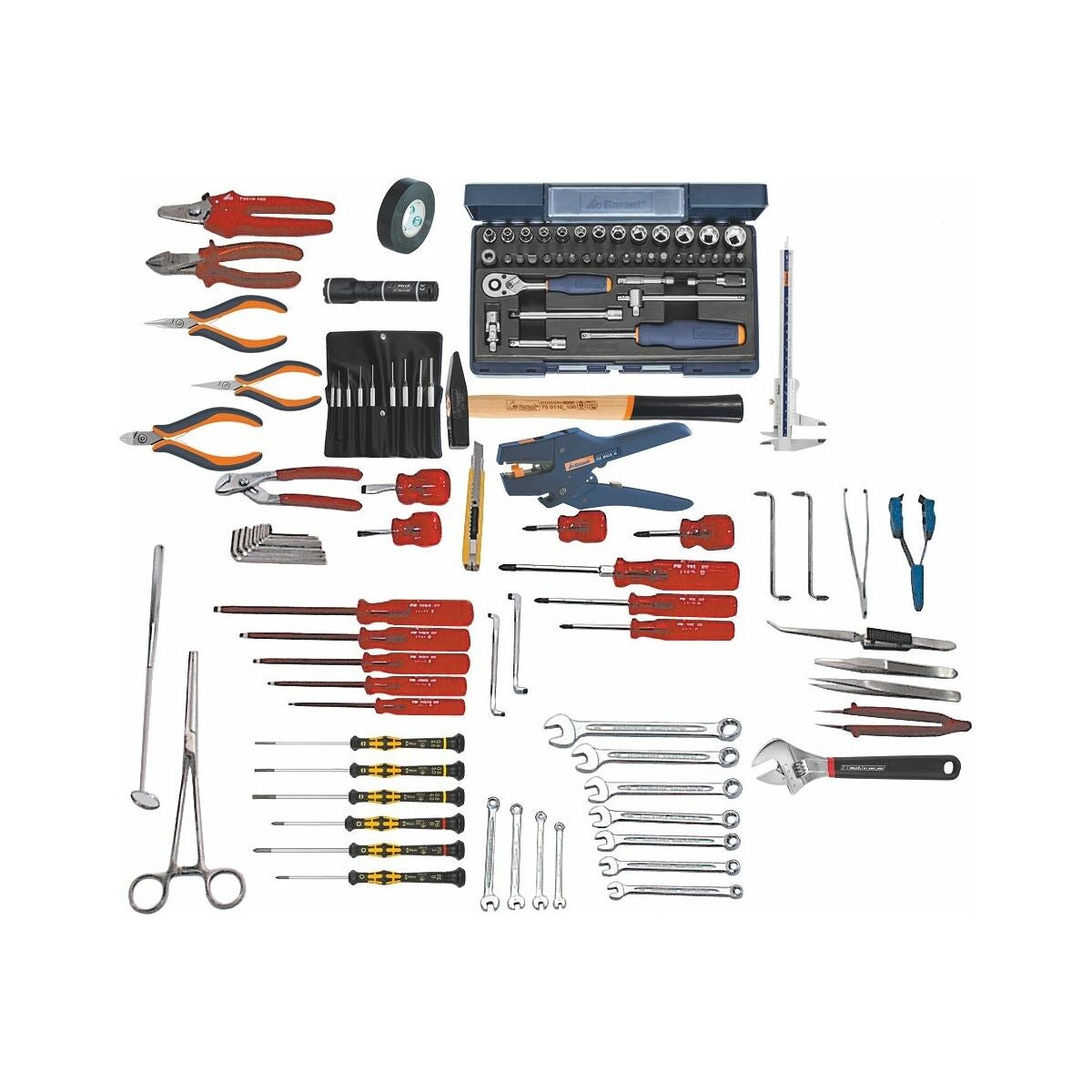 Elektronikverktygssats 118 delar utan låda