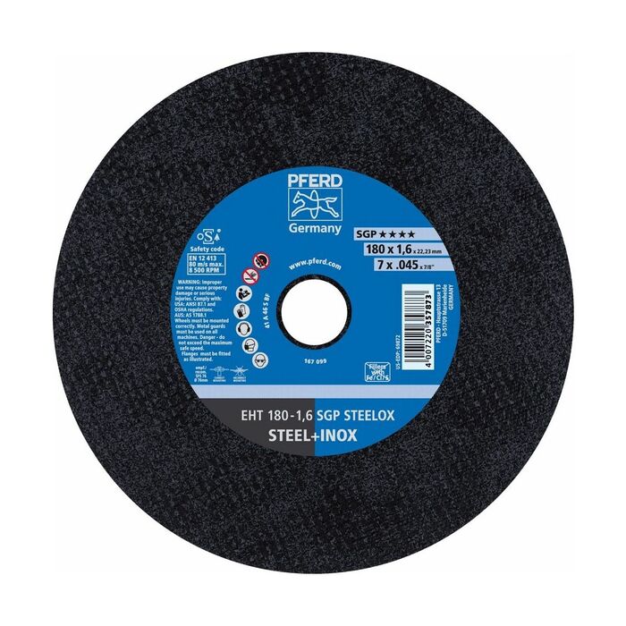 Kapskiva SGP STEELOX EXTRA S;MAL 178 mm