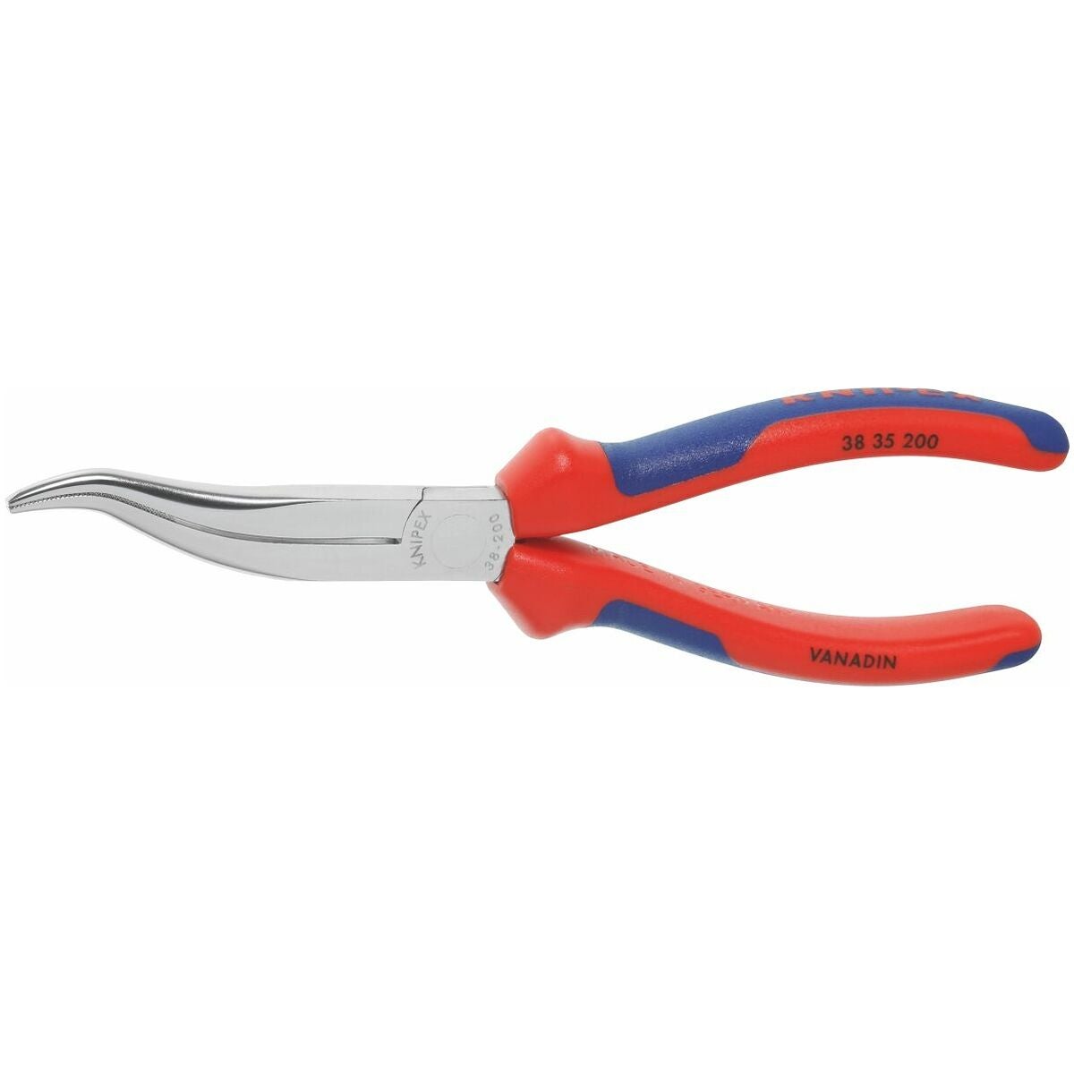 Mekanikertång, förkromad oval/spetsig, krökt