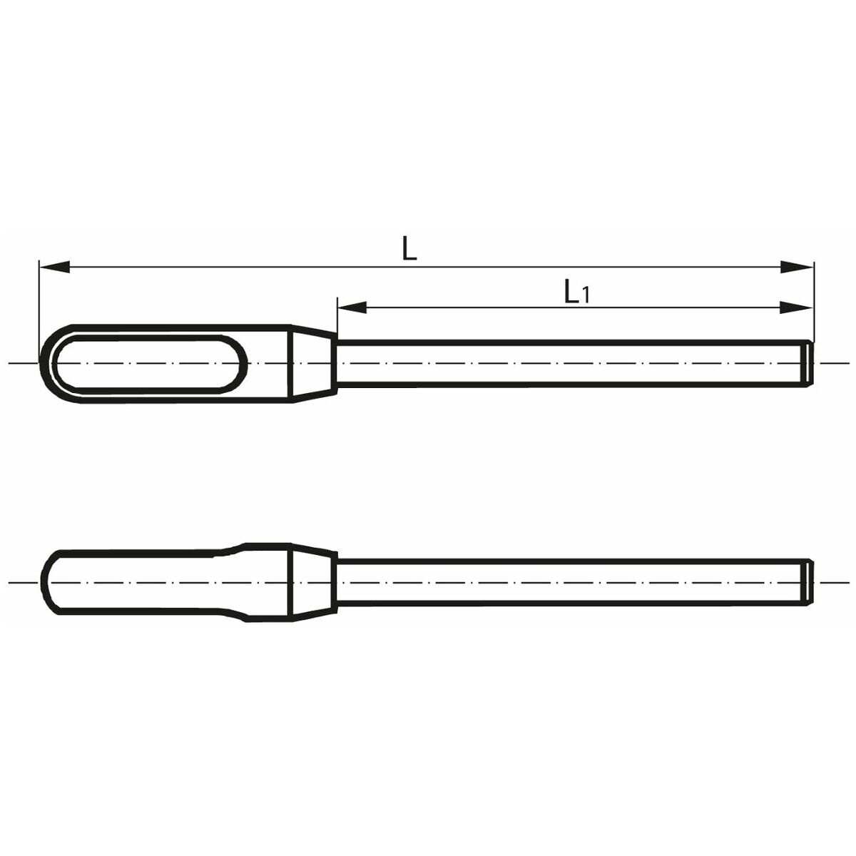 Enkelkontrollstift Toleransklass 1 4