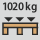 Hållare för pallar med bärförmåga: 1.020 kg