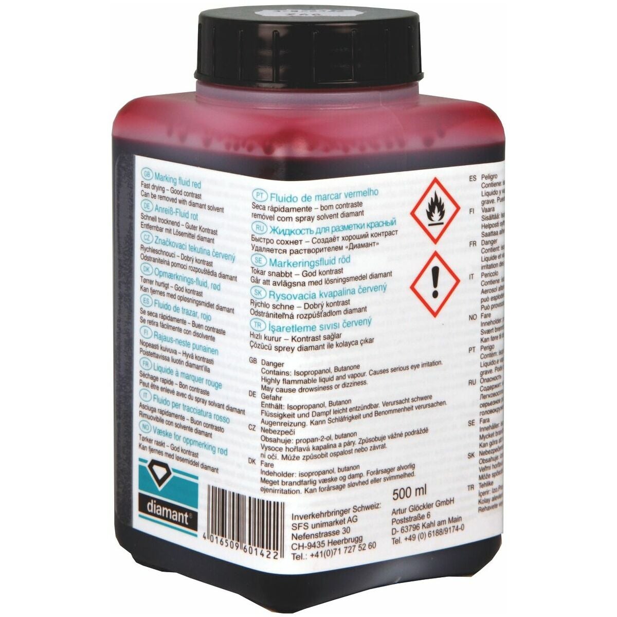 Märkfärg − vätska RED