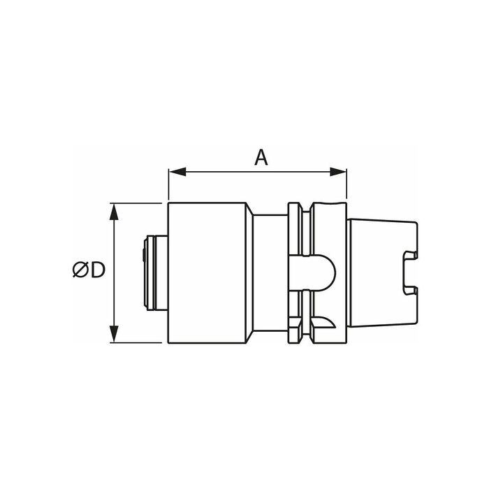 Förlängare HSK-T63 / HSK-T63 80 mm