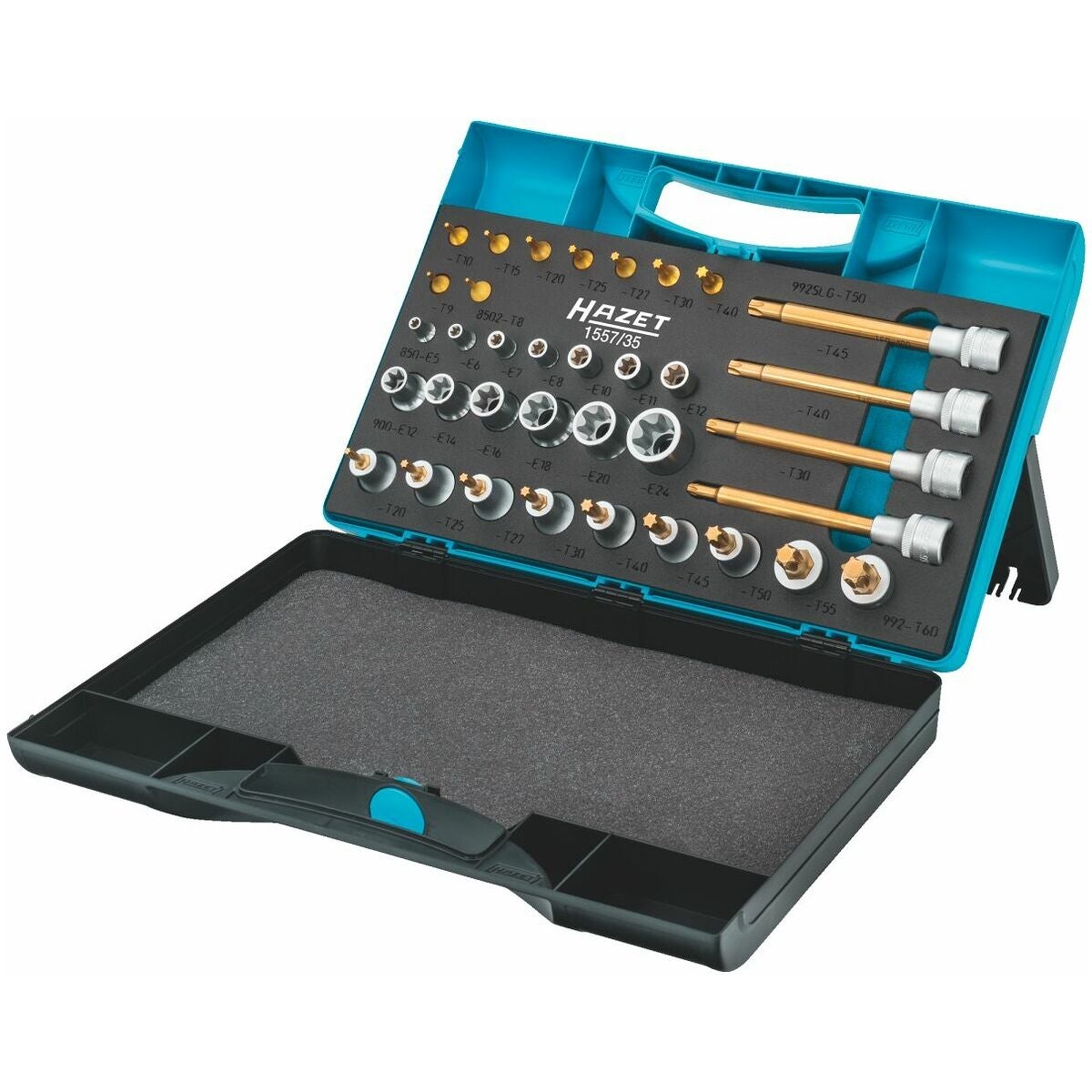 Hylsnyckelsortiment 1/4; 1/2 tum-fyrkant 30 delar 35