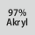 Tygsammansättning: 97% akryl