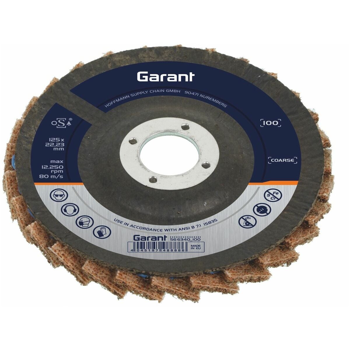 Lamellslipskiva Nylonduk ⌀ 125 mm