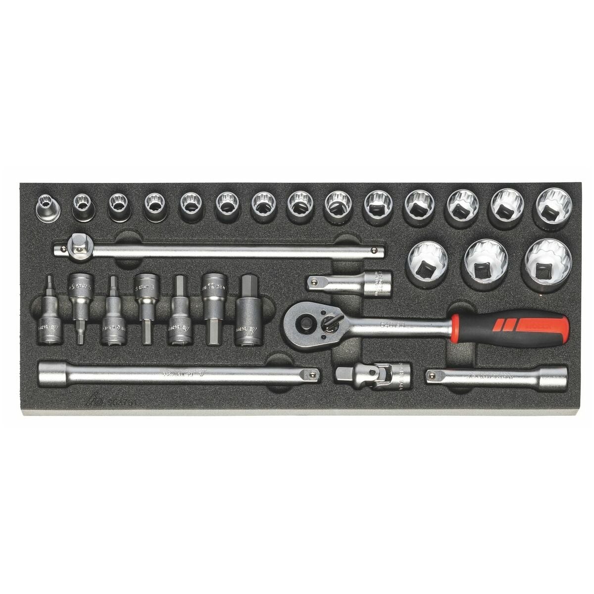 Hylsnyckelsortiment 1/2 tum 30