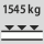 Hyllplanets bärförmåga/maximal jämnt fördelad last (på metall): 1.545 kg