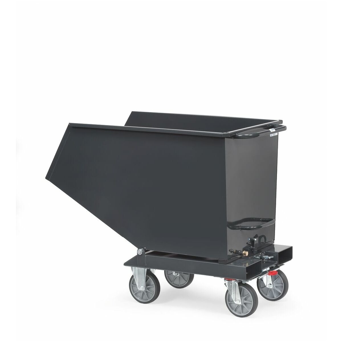 Tipptråg RAL 7016 med avtappningskran 450 l