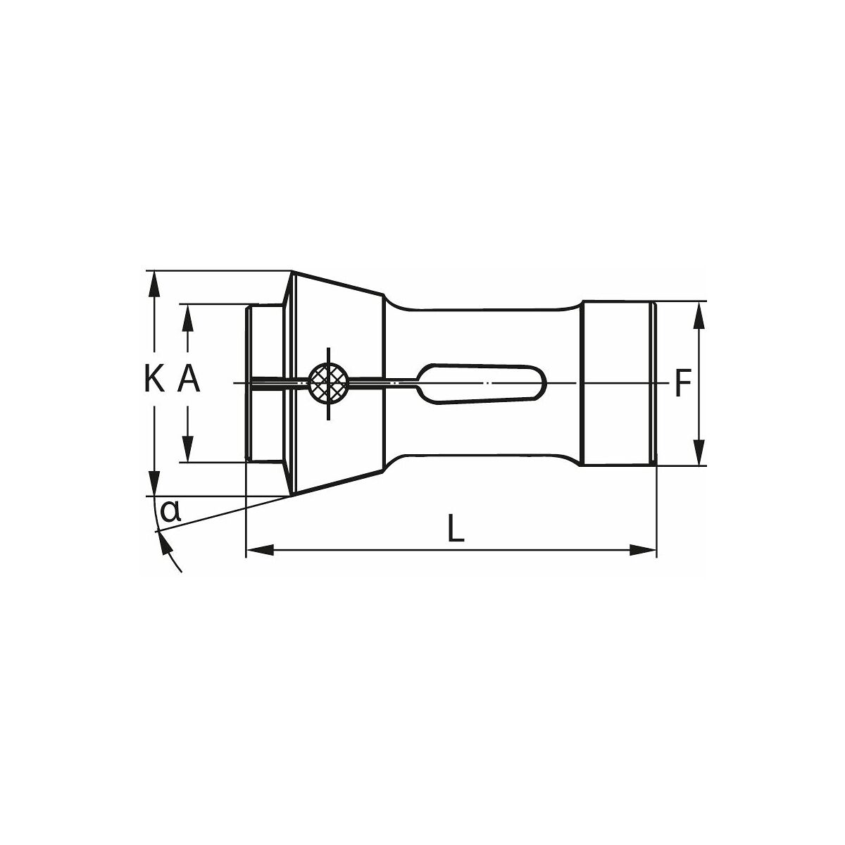 Tryckspännare rund, DIN 6343 9 mm