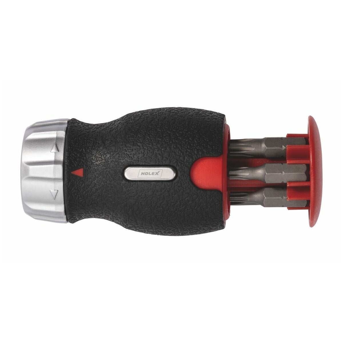 Magasinskruvdragarhållare med 1/4 tum bits med spärrnyckel och magnet